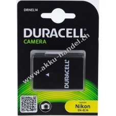 Duracell Akku fr Nikon D3200 DSLR 1100mAh