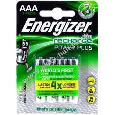 Energizer PowerPlus Micro AAA Akku 700mAh 4er Blister