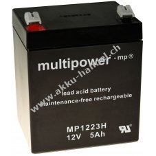 Powery Bleiakku (multipower) MP1223H kompatibel mit FIAMM 12FGH23 (hochstromfest)