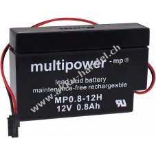 Powery Bleiakku (multipower) MP0.8-12H fr Solar Rolladen Heim & Haus