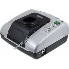 Powery Akku-Ladegert mit USB fr Ryobi One+ Akku-Tacker-Klammergert CNS-1801M
