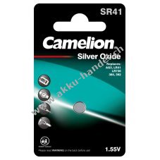 Camelion Silberoxid-Knopfzelle SR41/SR41W / G3 / 392 / LR41 / 192 1er Blister