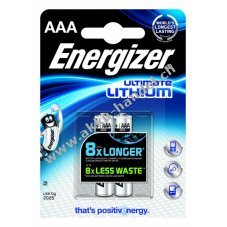 Lithium Batterie Energizer L92 / Micro / AAA / FR03 2er Blister