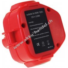 Akku fr Makita Bohrmaschine 6214DWDE 3000mAh