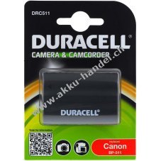 Duracell Akku fr Canon Videokamera Typ BP-511