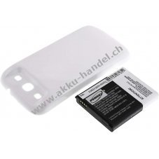 Akku fr Samsung SGH-T999V Wei 3300mAh