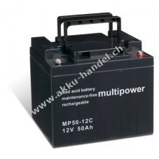 Powery Bleiakku (multipower) fr Elektrorollstuhl Shoprider Sprinter 889-3 zyklenfest