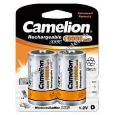 Camelion Ni-MH Akku HR20 Mono D 2er Blister 10000mAh