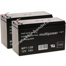 Ersatzakku (multipower) fr USV APC Smart-UPS 750 12V 7Ah (ersetzt 7,2Ah)