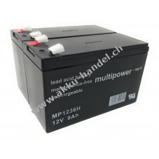 Powery Bleiakku MP1236H fr USV APC Back-UPS RS 1500 9Ah 12V (ersetzt auch 7,2Ah/7Ah)