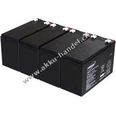 Powery Blei-Gel-Akku fr USV APC RBC59 9Ah 12V (ersetzt auch 7,2Ah / 7Ah)