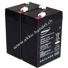 Powery Bleiakku fr FIAMM FG10451 6V 5Ah (ersetzt auch 4Ah 4,5Ah)