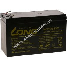 KungLong Bleiakku UP9-12 Ersatz fr FIAMM Typ FG20722 12V 9Ah (ersetzt auch 7,2Ah / 7Ah)