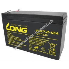 2x KungLong Bleiakku WP7.2-12A F1 Vds