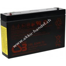 CSB Hochstrom Bleiakku HRL 634W 6V 8,2Ah