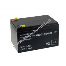 Powery Ersatzakku fr Peg Perego / Notstromversorgung (USV) 12V 12Ah (baugleich 14Ah)