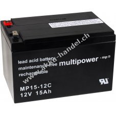 Powery Bleiakku (multipower) MP15-12C zyklenfest