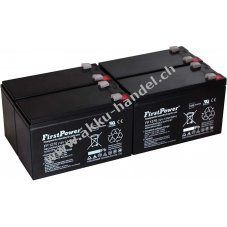 FirstPower Blei-Gel Akku ersetzt Panasonic LC-R127R2PG 7Ah 12V