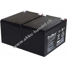 FirstPower Blei-Gel Akku fr YUASA NP12-12 12Ah 12V VdS