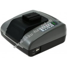 Powery Akku-Ladegert mit USB fr AEG Akkutyp B1215