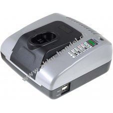 Powery Akku-Ladegert mit USB fr Bosch Bohrschrauber GSR 12-2 Professional