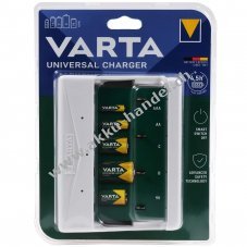 VARTA Akku Universal-Ladegert fr AA, AAA, C, D oder 1x 9V NiMH Akkus