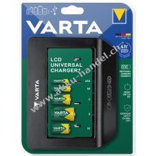 Varta Ladegert LCD Universal mit USB-Ausgang fr AA / AAA / C / D & 9V Akkus
