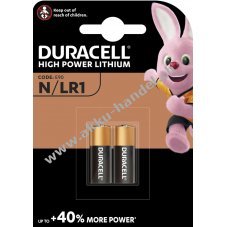 Batterie Duracell Security  Typ LR1 2er Blister