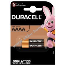 Batterie Duracell Ultra MN2500 LR61 Piccolo AAAA 2er Blister