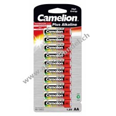 Batterie Camelion Mignon LR6 MN1500 AA AM3 Plus Alkaline 10er Blister