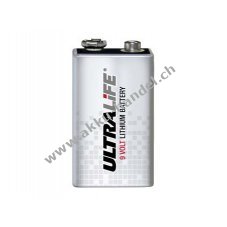 Lithium Batterie Ultralife Typ 6LR61 9V-Block