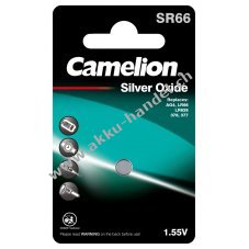 Camelion Silberoxid-Knopfzelle SR66 / SR66w / G4 / LR626 / 377 / SR626 / 177 1er Blister