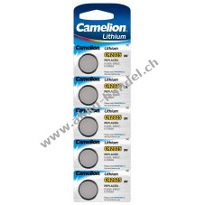 Lithium Knopfzelle Camelion CR 2025 5er Blister