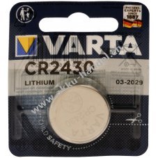 Lithium Knopfzelle Batterie Varta Electronic CR2430 3V 1er Blister