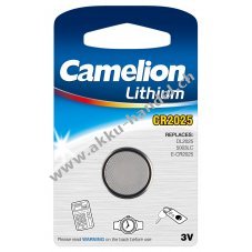 Lithium Knopfzelle Camelion CR2025 1er Blister