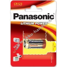 Foto Batterie Panasonic Photo Power 123 CR123A RCR123 1er Blister