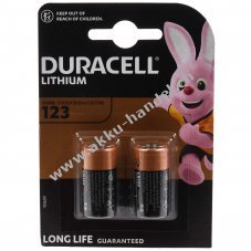 Foto Batterie Duracell Ultra 123 CR123A DL123A RCR123 2er Blister