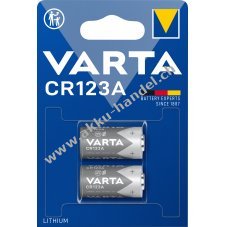Varta Foto Batterie 6205 CR123A 2er Blister