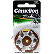 Camelion H�rger�tebatterie 312AE A312 AE312 DA312 V312AT PR736 ZL312 6er Blister