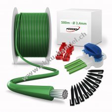 Reparatur-Set mit 500m Begrenzungskabel 3,4mm 600 Haken, 10 Verbinder, 4 Klemmen fr Mhroboter