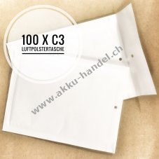 100 x Luftpolstertaschen Versandtaschen Umschlge Gre C/3 C3 - Weiss Auenmae: 170 x 225 mm