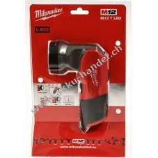 Milwaukee M12 T LED Taschenlampe, Hand-Leuchte, Akku-Lampe 120 Lumen, ohne Akku