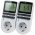 goobay Digitale programmierbare Zeitschaltuhr mit Schutzkontaktanschluss Typ F, 2er-Set Wei�