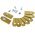 9x Ersatzmesser 0,75mm Titan Gold kompatibel mit Husqvarna Gardena Mhroboter